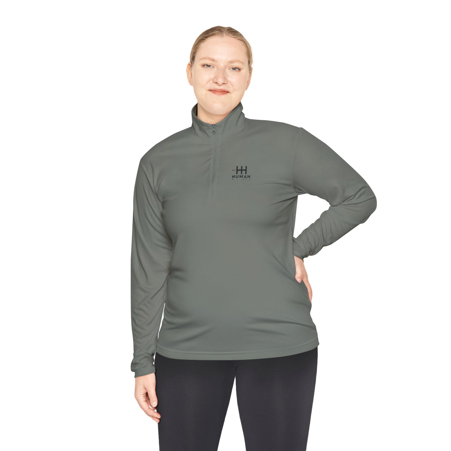 Not Human - Unisex Quarter-Zip Duality Pullover