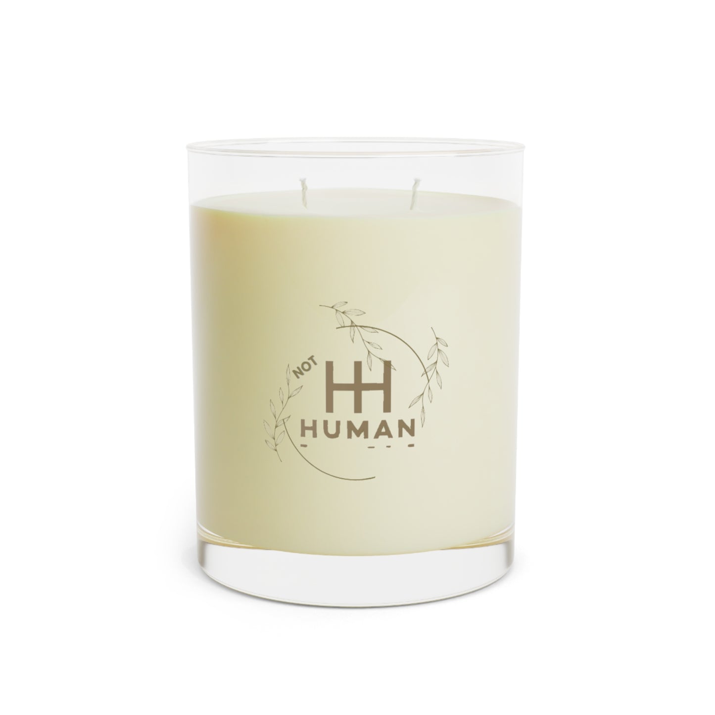 Scented Not Human Candle - Full Glass, 11oz