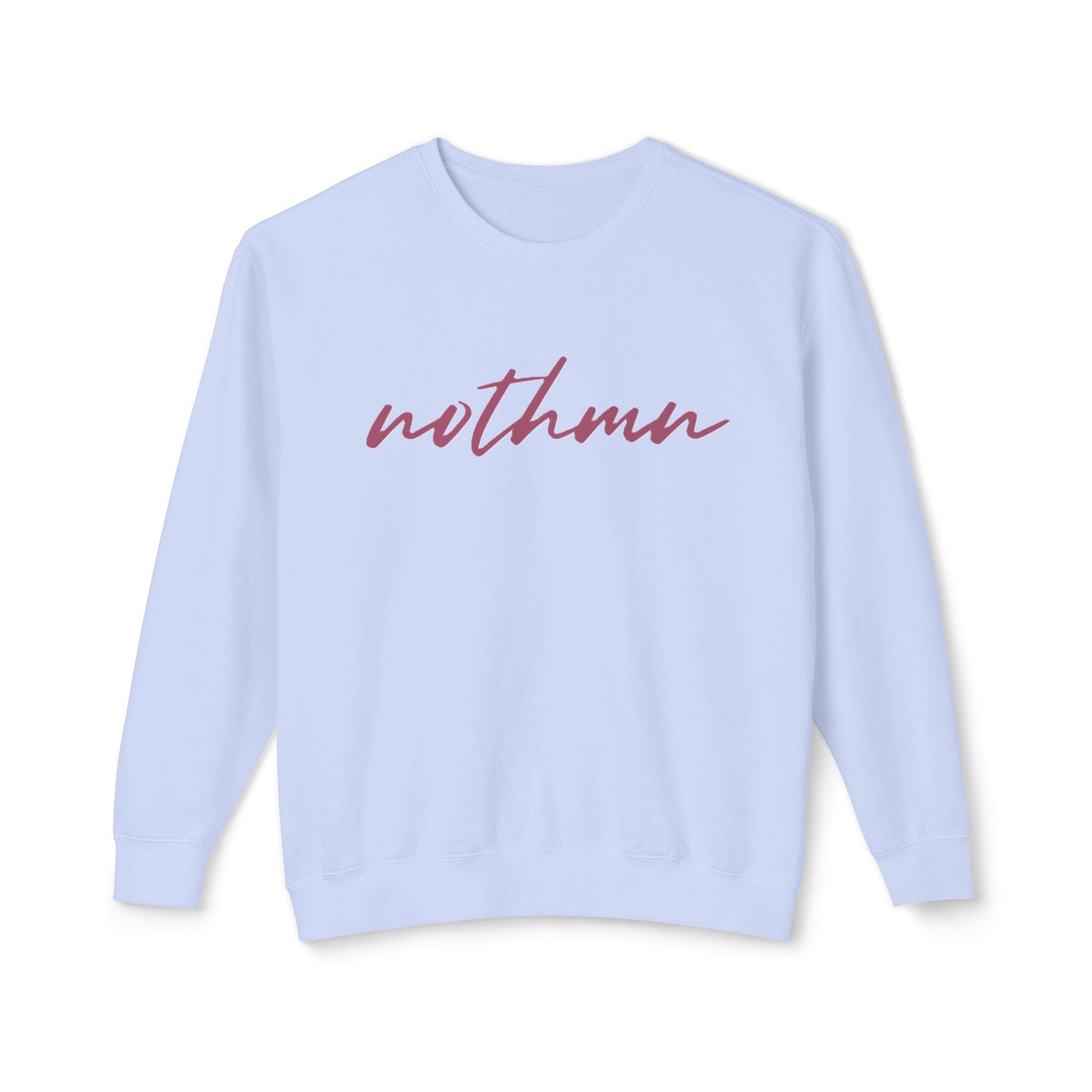 Minimalist 'nothmn' Unisex Lightweight Crewneck Sweatshirt