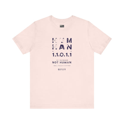 Human 1.1.0 - Fitted Unisex Jersey Short Sleeve Tee