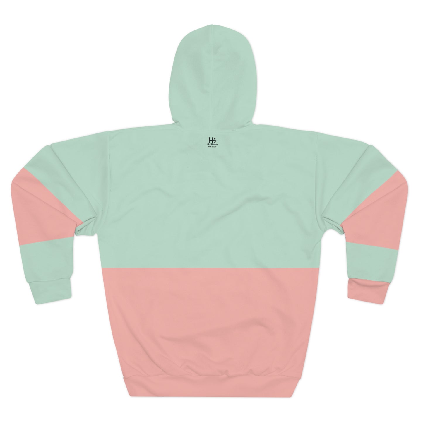 NH Pnk/Mnt Color block Ladies Pullover Hoodie