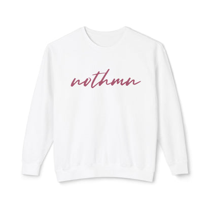 Minimalist 'nothmn' Unisex Lightweight Crewneck Sweatshirt