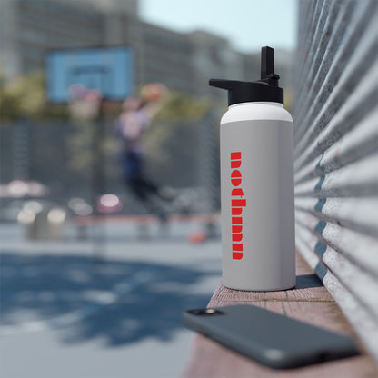 Grey Sleek Stainless Steel Water Bottle, Insulated Drinkware, Travel Mug, Outdoor Sports Bottle, Eco-Friendly Hydration