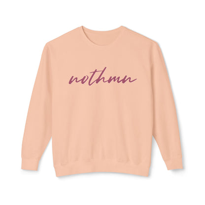 Minimalist 'nothmn' Unisex Lightweight Crewneck Sweatshirt