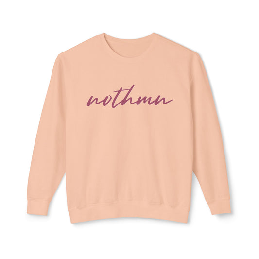 Minimalist 'nothmn' Unisex Lightweight Crewneck Sweatshirt