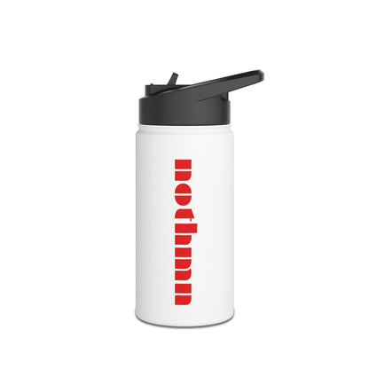 White Sleek Stainless Steel Water Bottle, Insulated Drinkware, Travel Mug, Outdoor Sports Bottle, Eco-Friendly Hydration