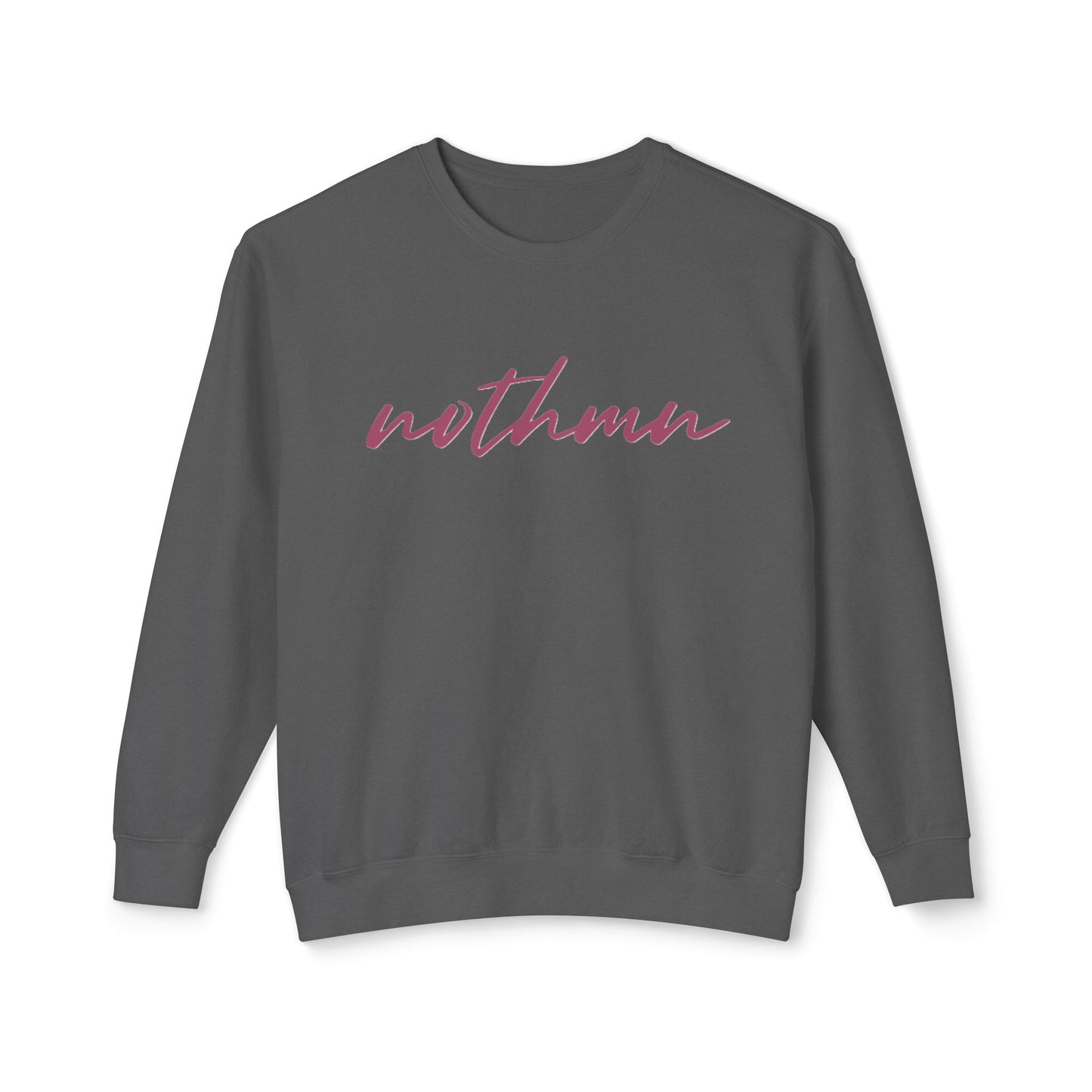 Minimalist 'nothmn' Unisex Lightweight Crewneck Sweatshirt