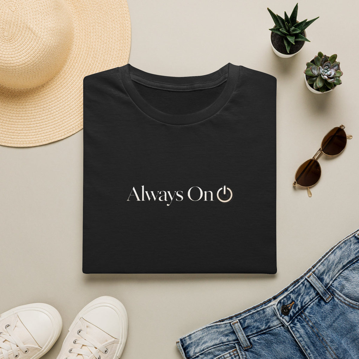 Always On T-Shirt — Minimalist Graphic Tee