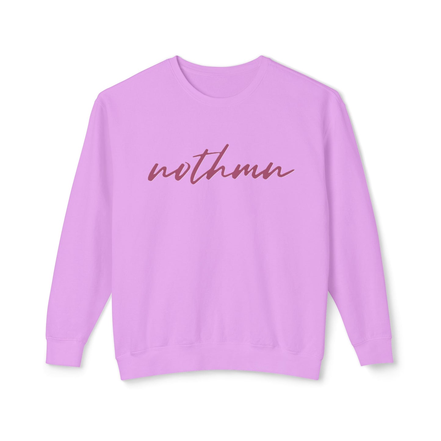 Minimalist 'nothmn' Unisex Lightweight Crewneck Sweatshirt