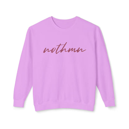 Minimalist 'nothmn' Unisex Lightweight Crewneck Sweatshirt