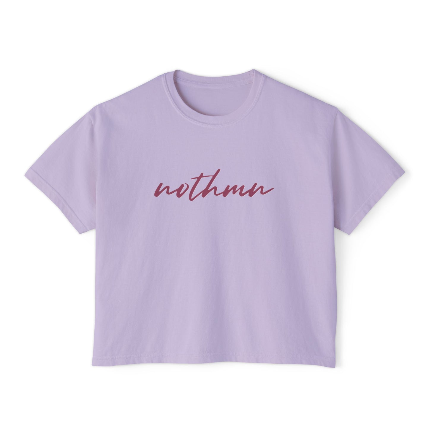 Casual Women's Boxy Tee - 'Nothmn' Motivational Top