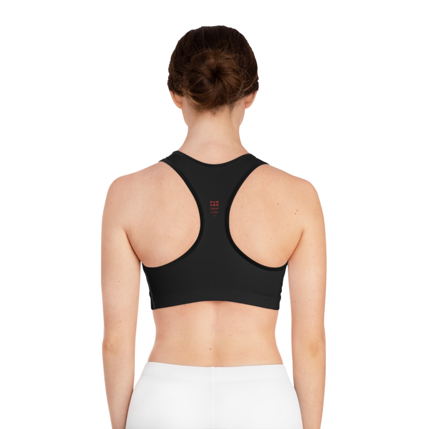 Black/Red Stylish Sports Bra for Comfort and Performance