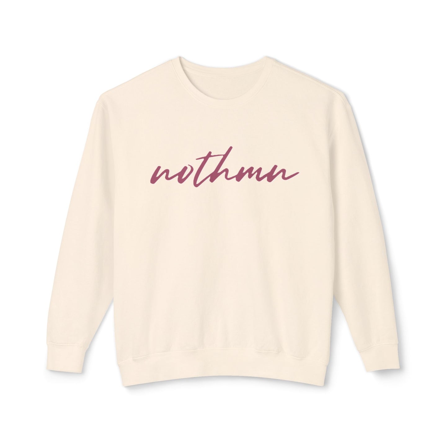 Minimalist 'nothmn' Unisex Lightweight Crewneck Sweatshirt