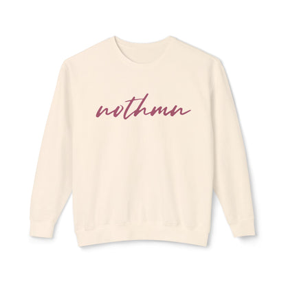 Minimalist 'nothmn' Unisex Lightweight Crewneck Sweatshirt