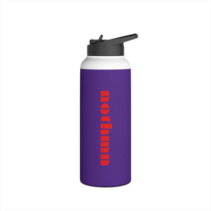 Purple Sleek Stainless Steel Water Bottle, Insulated Drinkware, Travel Mug, Outdoor Sports Bottle, Eco-Friendly Hydration