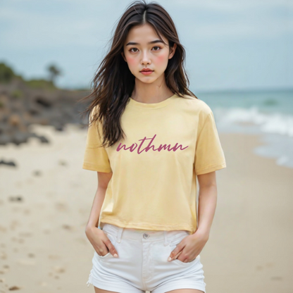 Casual Women's Boxy Tee - 'Nothmn' Motivational Top